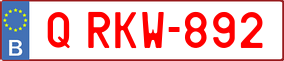 Trailer License Plate